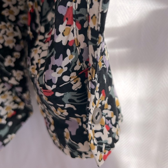 ANTHROPOLOGIE Maeve Matilda Floral Button Down Blouse Tunic Top Size M - Picture 9 of 12